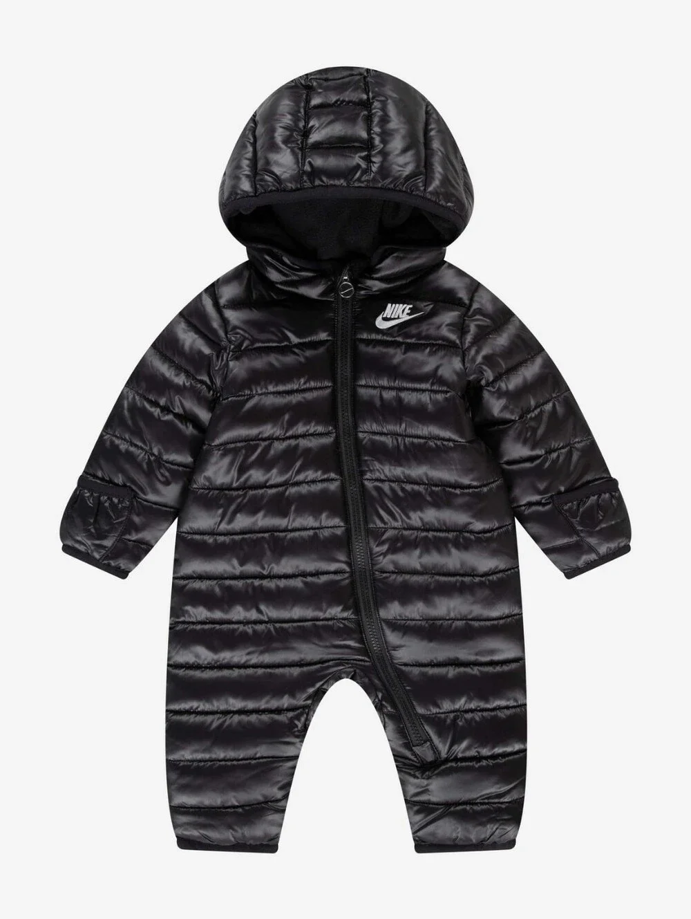 Nike Baby Midweight Water Resistant Puffer Hooded Snowsuit Black 6M